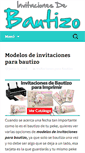 Mobile Screenshot of invitacionesdebautismo.com